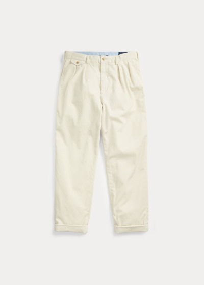 Men's Polo Ralph Lauren Pleated Baggy Corduroy Pants | 153406MNA